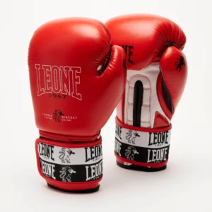 Guantes Boxeo Leone Iconic GN208 - Rojo, 14