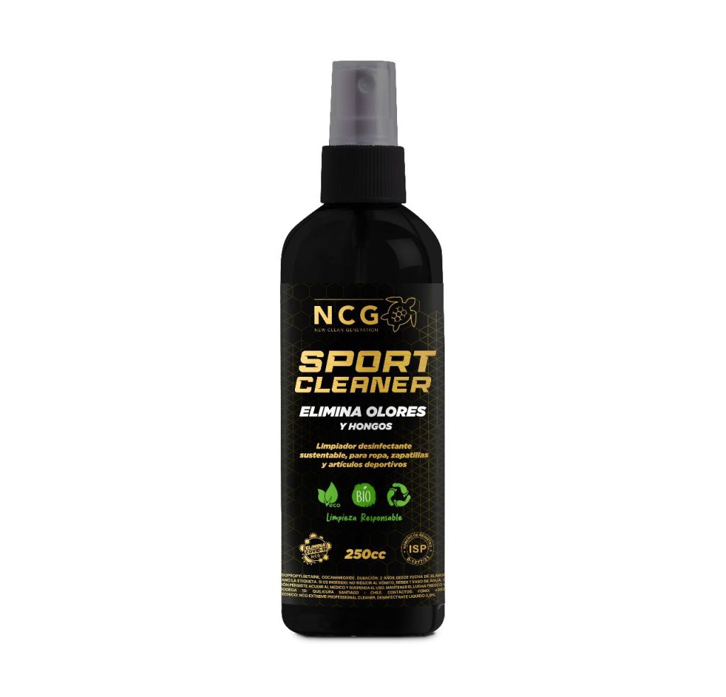 Desodorizante y Desinfectante implementos deportivos Sport Cleaner NGC 250 cc